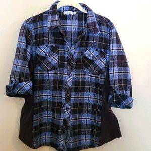 EUC Flannel Button Down
